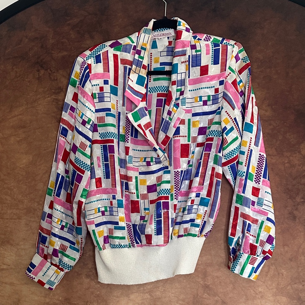 Colorful Geometric Women's Blouse